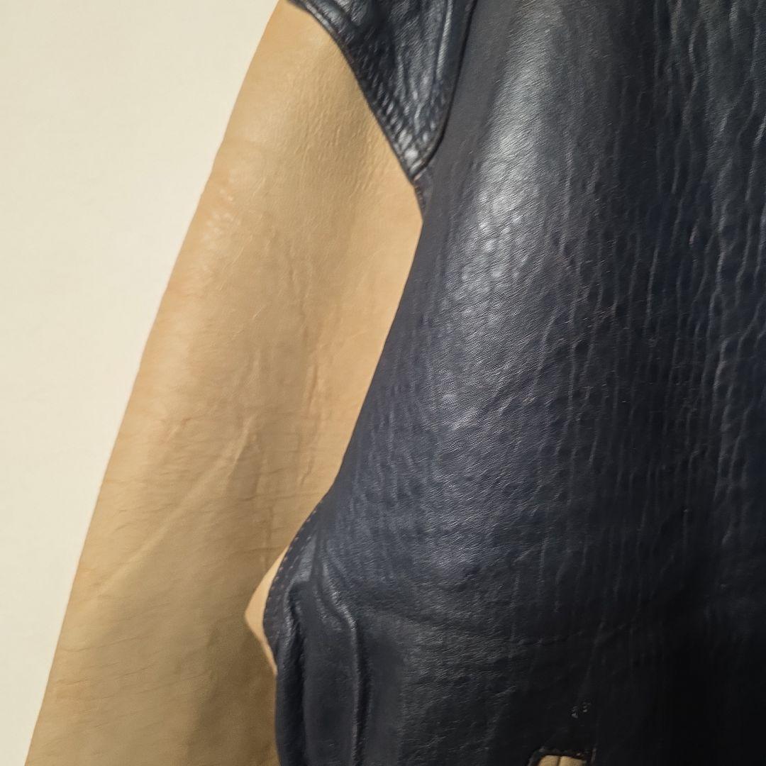 超貴重！NO FEAR ノーフィア オールレザー ビッグロゴ スタジャン M