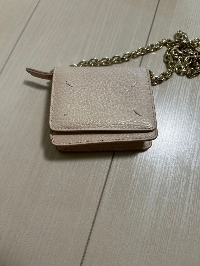 『セール』【Maison Margiela】マルジェラ チェーンウォレット エムエムシックス メゾンマルジェラ 二つ折り財布 チェーンウォレット