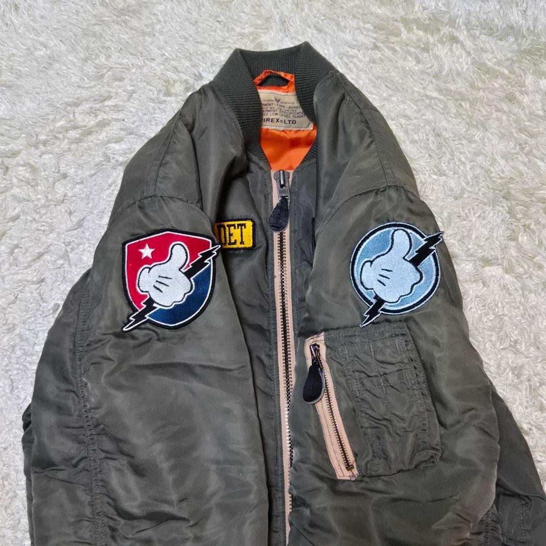 希少 アヴィレックス MA-1 M カーキ ディズニー ドナルド 6162043