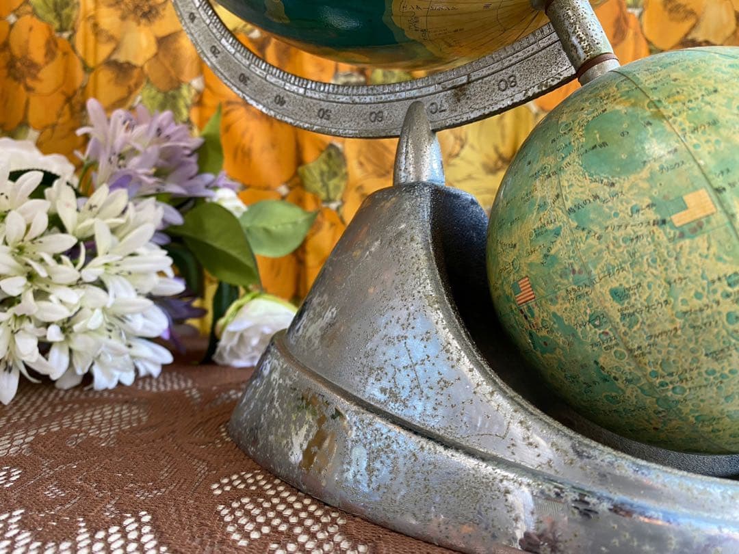 地球儀 月球儀 10号 インテリア アンティーク 昭和レトロ 当時物