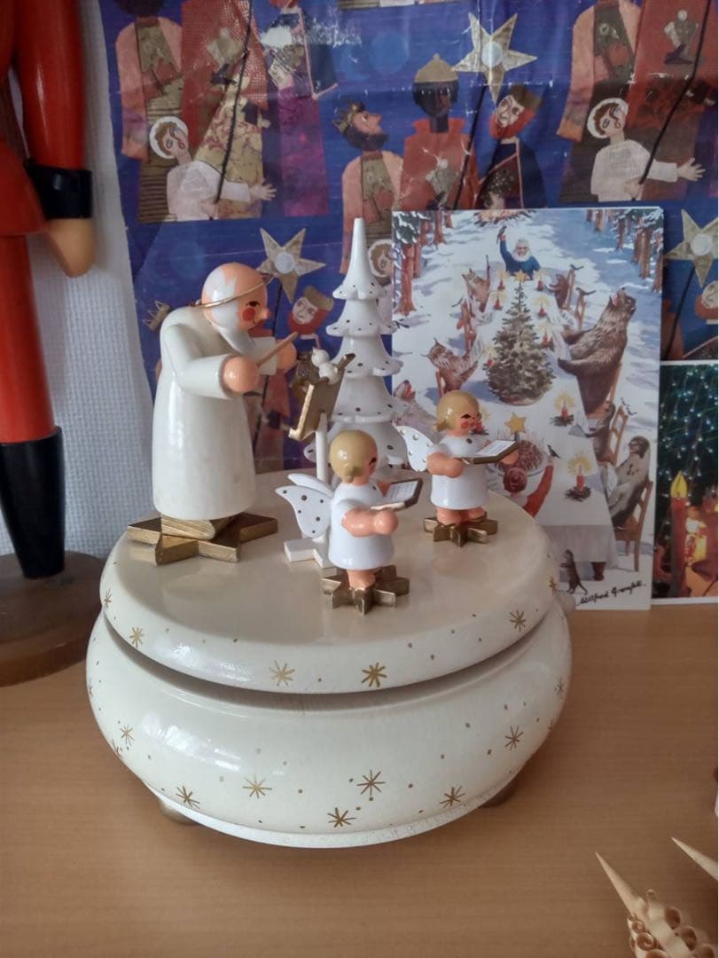 ドイツ REUGE ザイフェン オルゴール 天使 クリスマス