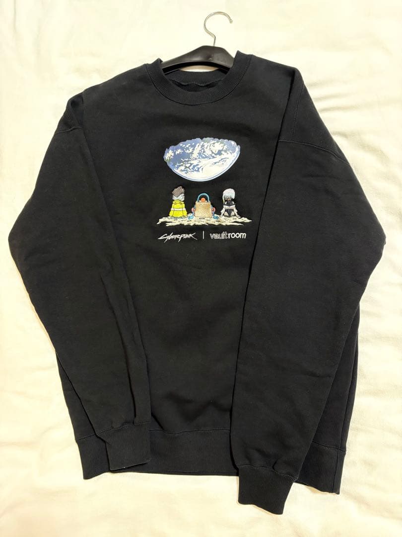 Mサイズ VR × CYBERPUNK CREWNECK / BLACK