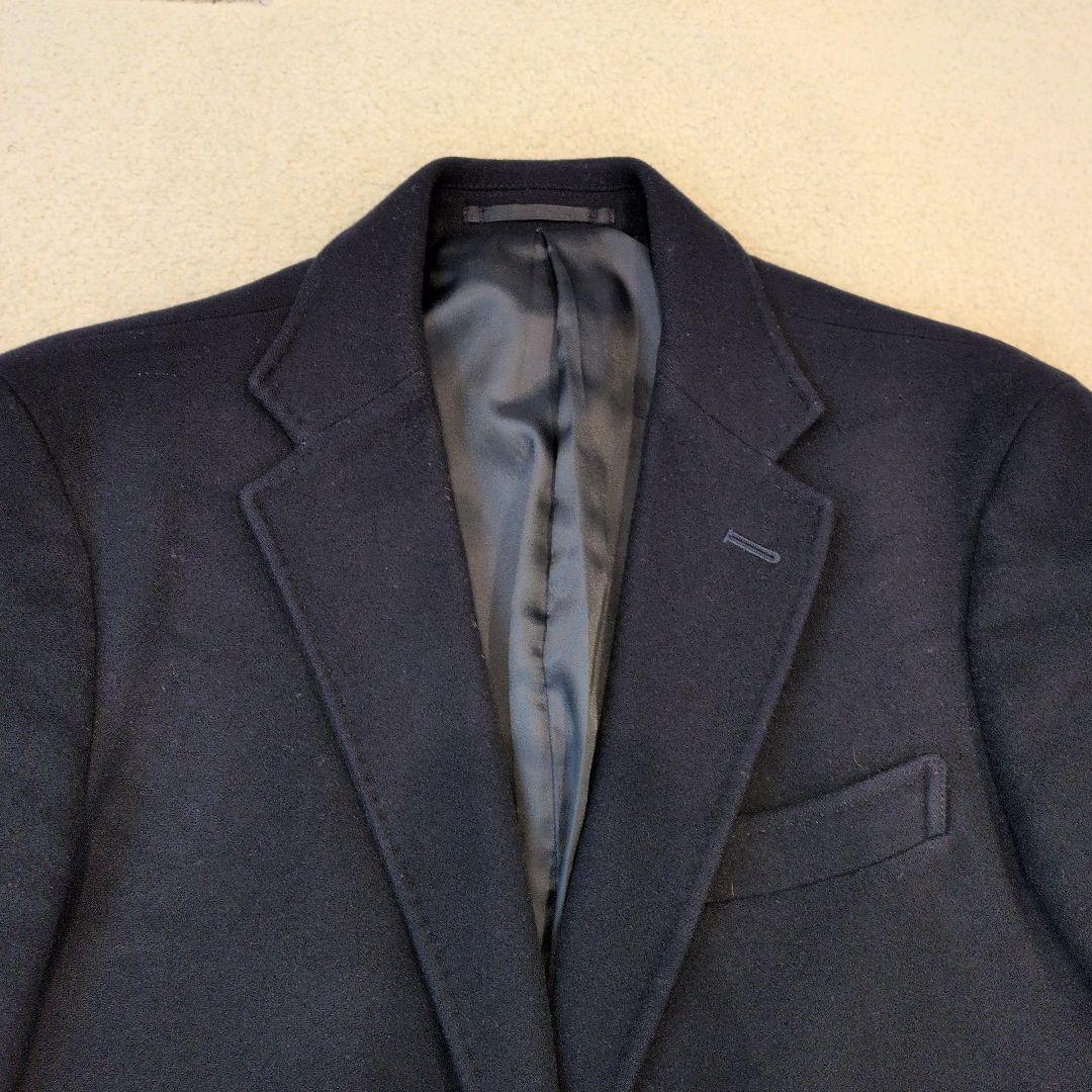 美品】ユナイテッド・アローズ カシミアチェスターコート ネイビー