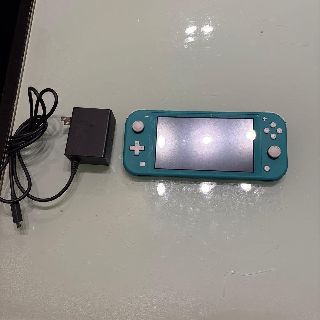 Nintendo Switch Lite ターコイズ 本体 ACアダプター付き - メルカリ