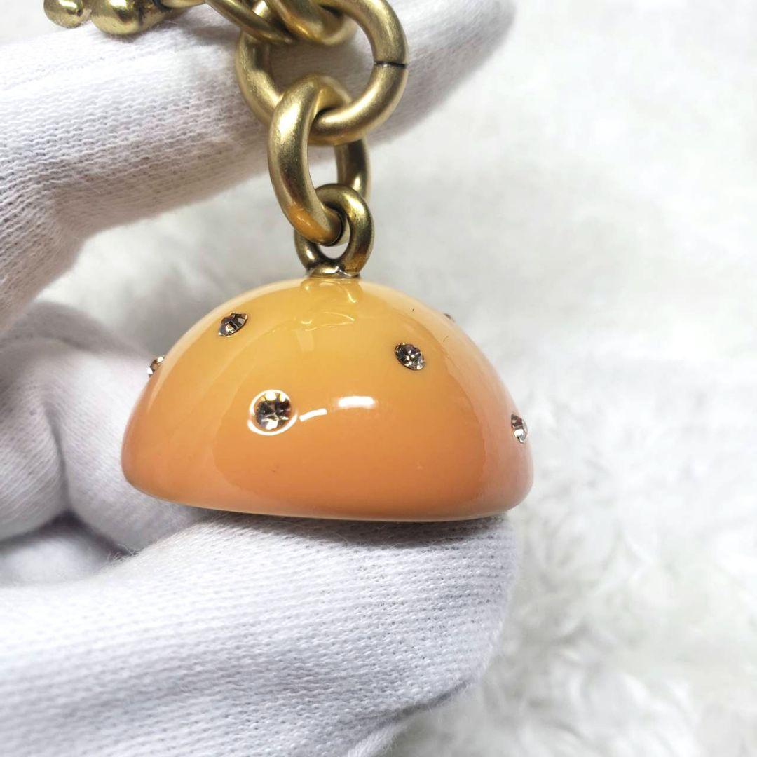 COACH コーチ レア極美品 きのこ キノコ チャーム キーホルダーキーリング