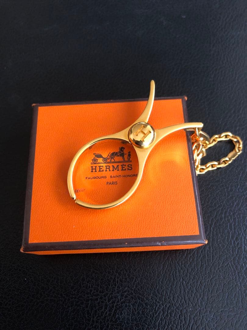 最終です！HERMES エルメス グローブホルダー フィルー ゴールド 名東】【HERMES】エルメス フィルー グローブホルダー GP ゴールド