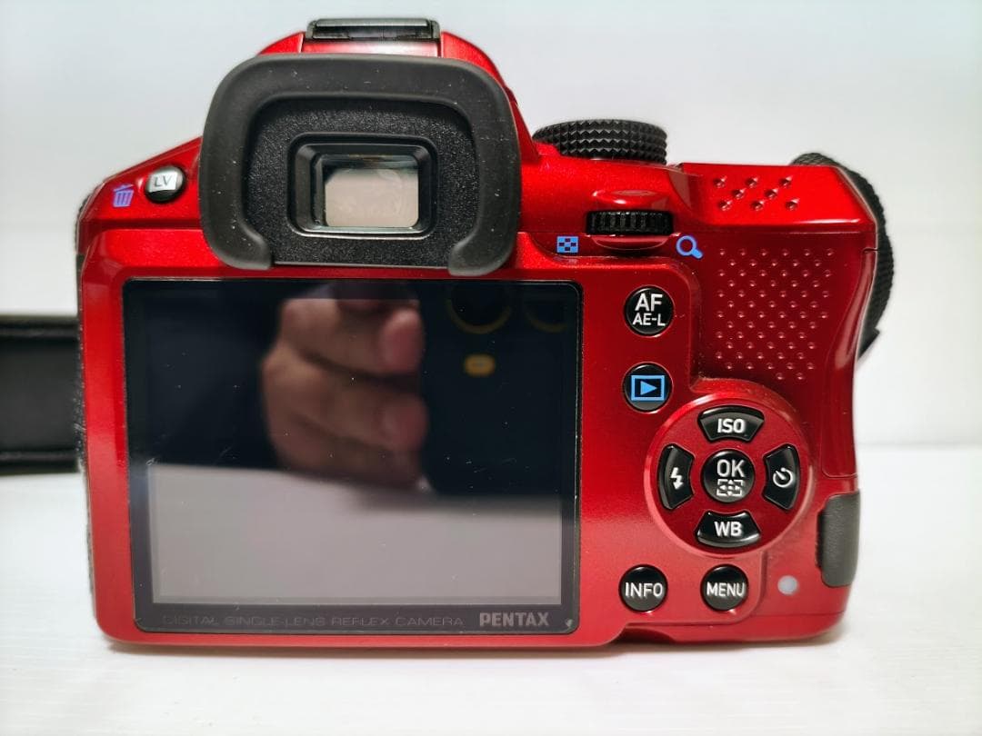 ☆2026目玉商品☆【黒死病対策】【内臓電池交換】PENTAX K-30 レッド