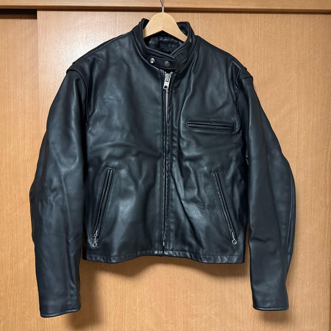 【美品】希少サイズ 3XL 米国製 Schott シングルライダース 641 楽天市場】ショット SCHOTT 641 スタンドカラー シングルライダース