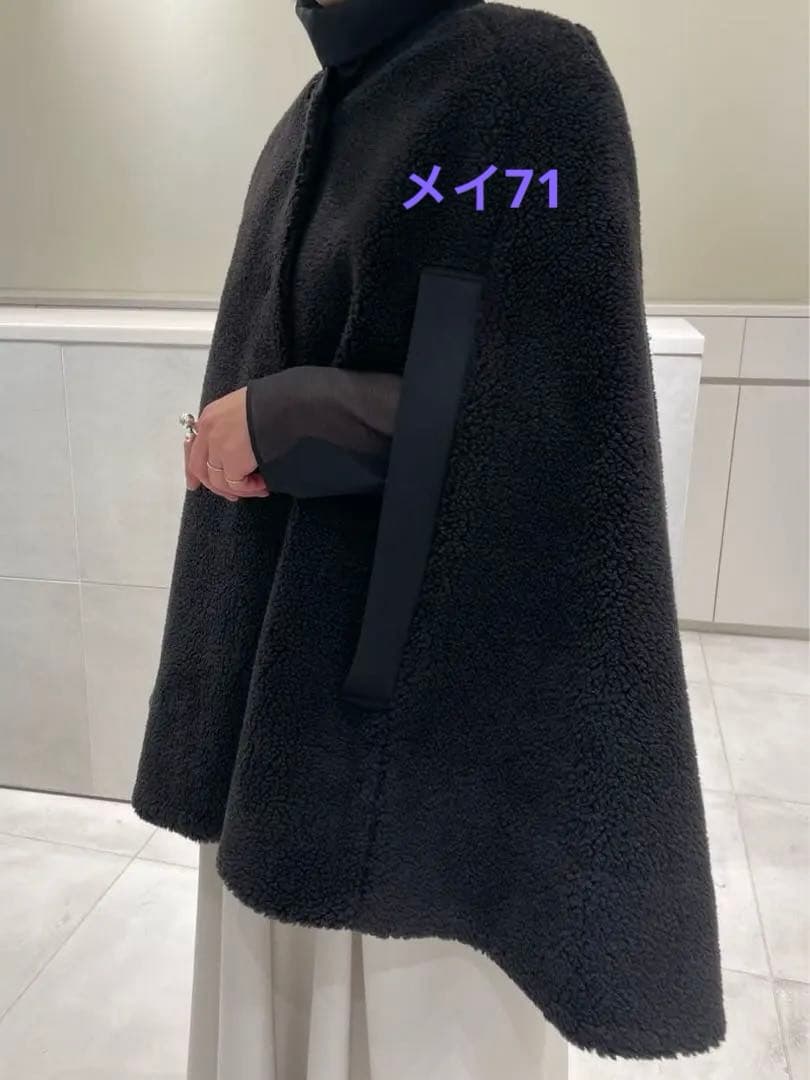 LE PHIL ウールボアケープ Black