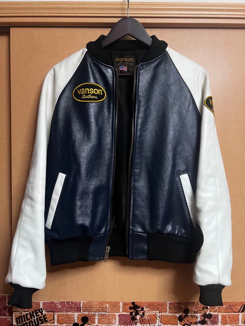 vanson バンソン　レザージャケット　スタジャン　 サイズ40 楽天市場】バンソン VANSON TJ チームジャケット ブラック ｜ アメリカ