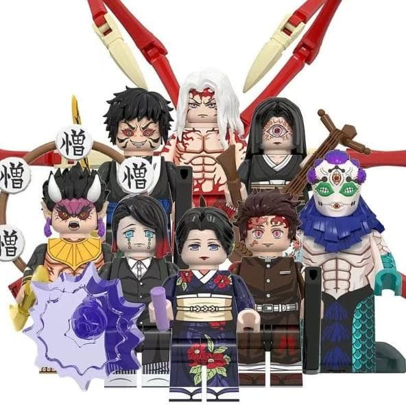 鬼滅の刃 8体セット 互換 アニメキャラクター ブロックフィギュア