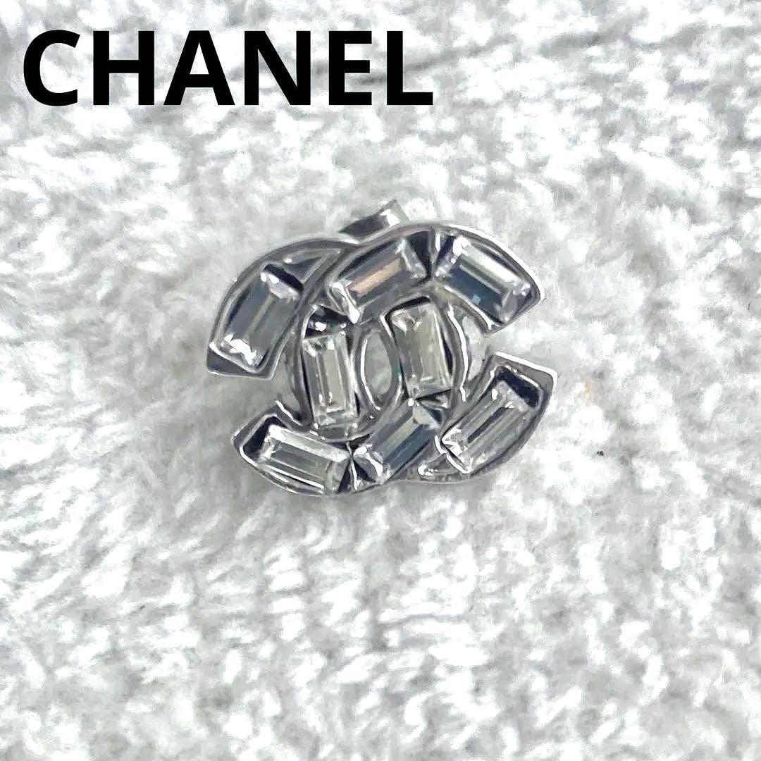 CHANEL シャネル ココマーク 片耳 ピアス ストーン アクセサリー 刻印 CHANEL(シャネル) ココマークラインストーンピアス/片耳ピアス