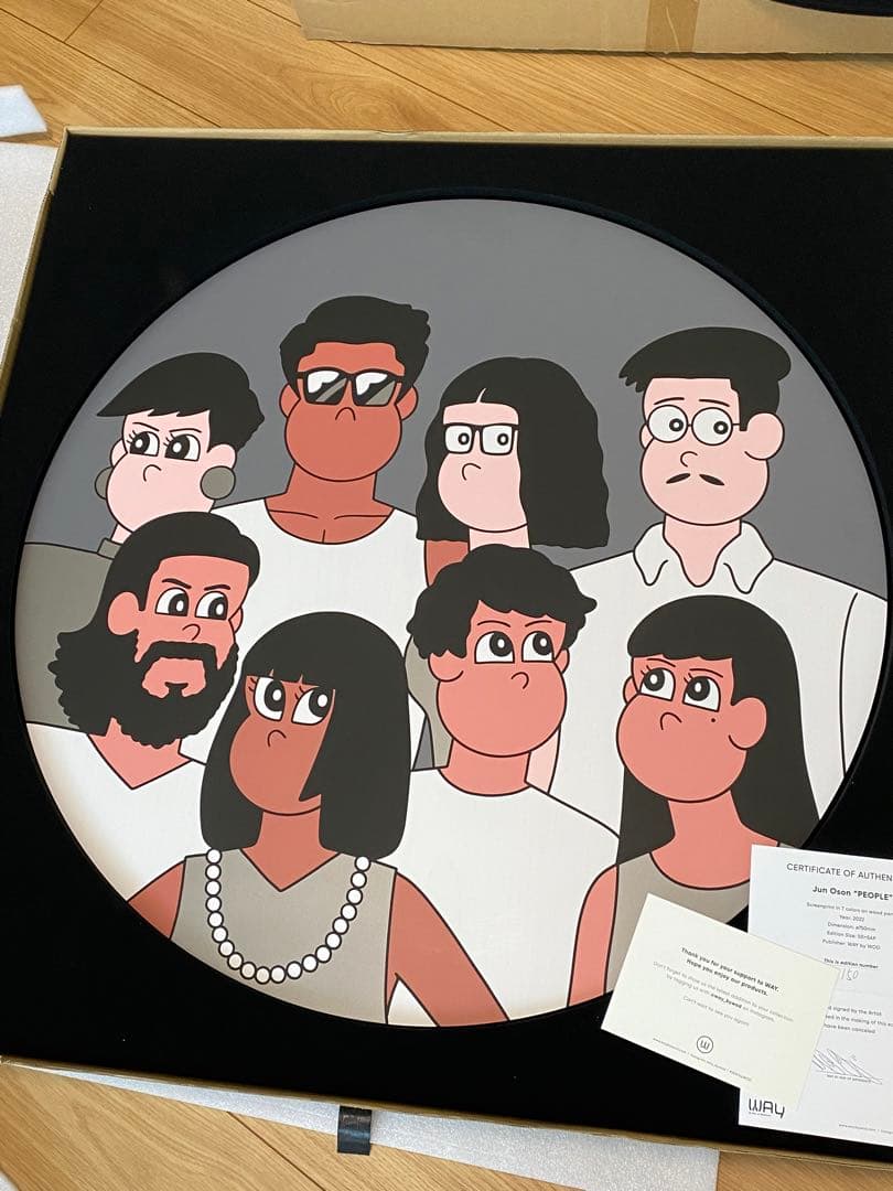 Jun Oson “PEOPLE” ウッドパネル 新品未使用