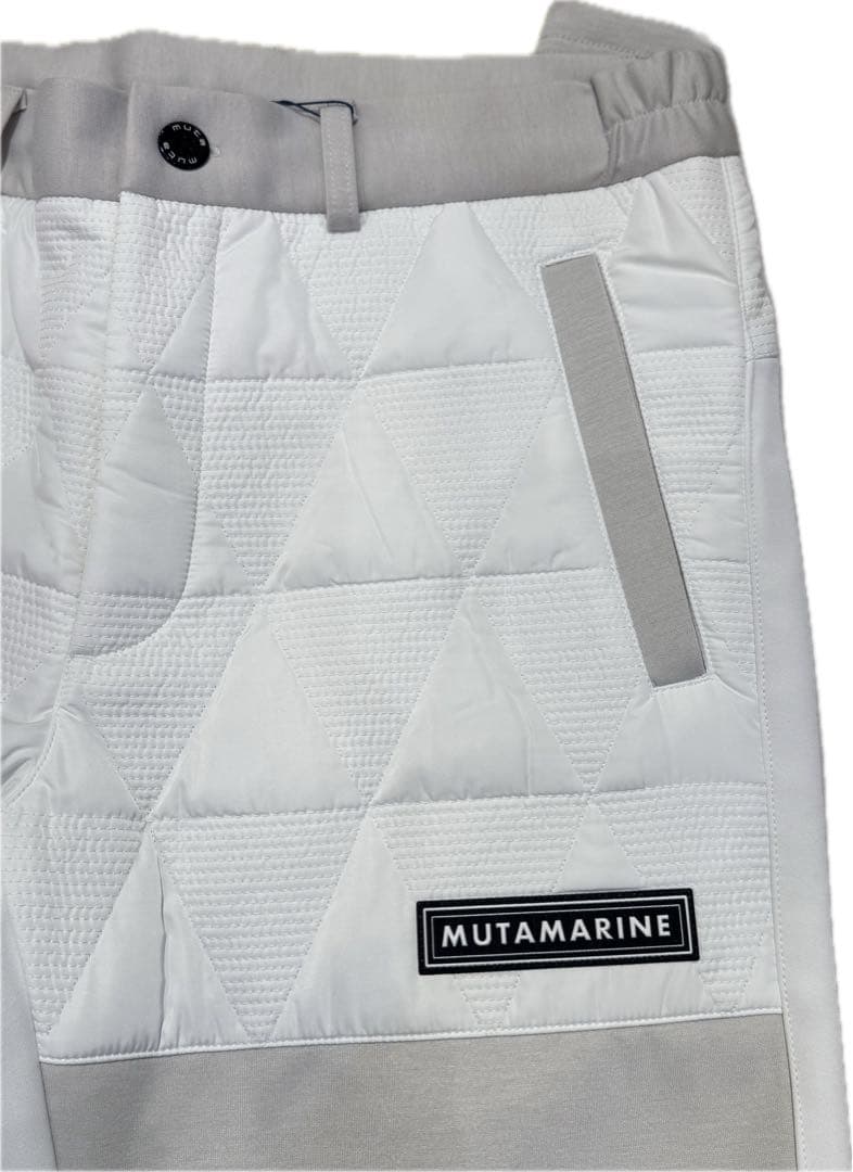 新品】ムータマリン ゴルフ ロングパンツ 白 メンズ Lサイズ