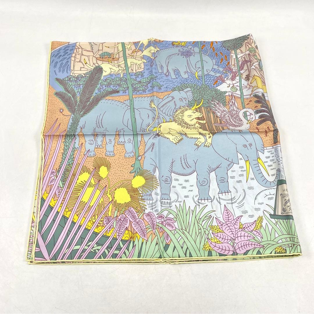 【新品】完売品 HERMES エルメス カレ90 《動物の謝肉祭》 シルク100