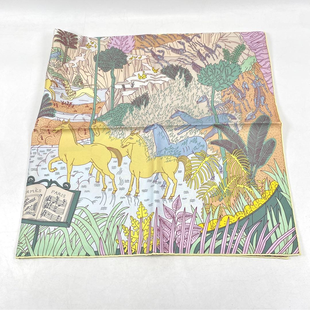 【新品】完売品 HERMES エルメス カレ90 《動物の謝肉祭》 シルク100