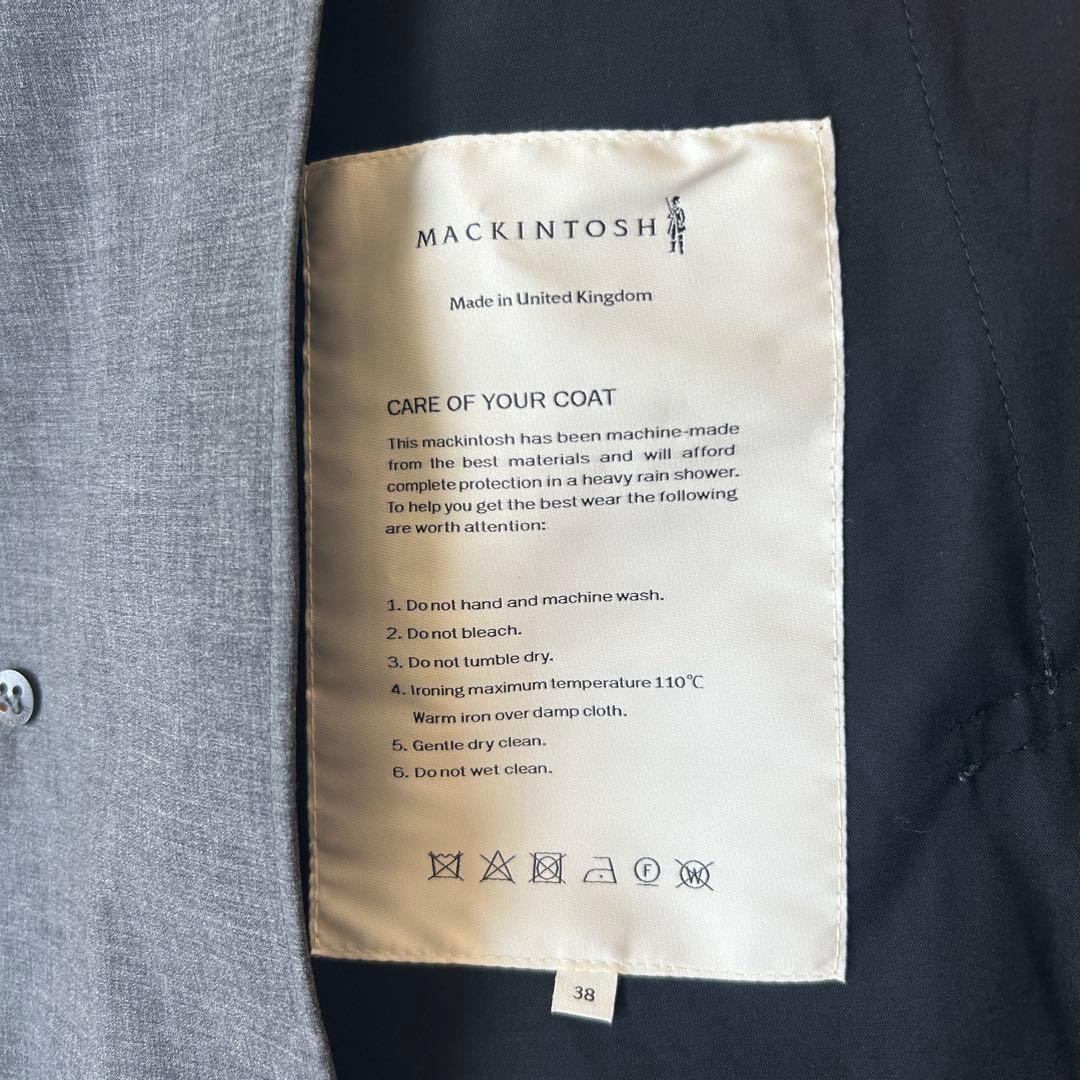 極美品✨現行 マッキントッシュ ステンカラー ダンケルド38M RAINTEC