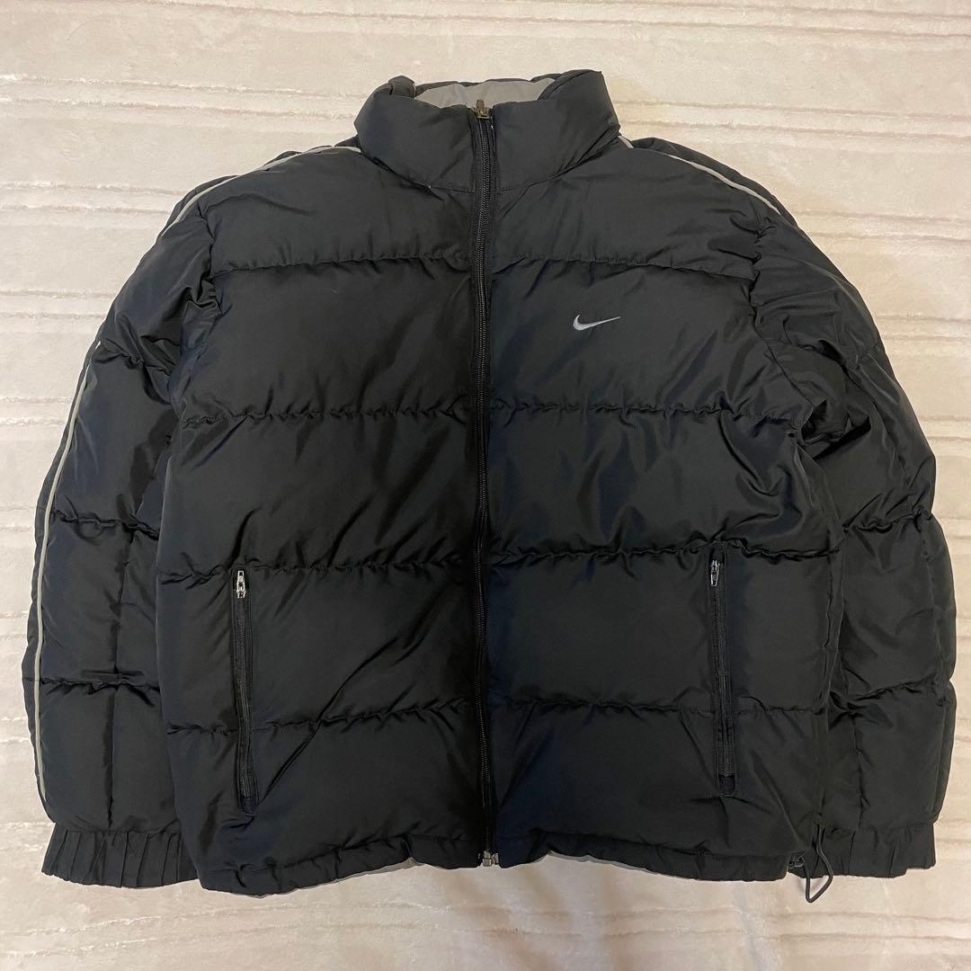 Nike ダウンジャケット リバーシブル 00s ブラック グレー ナイキ
