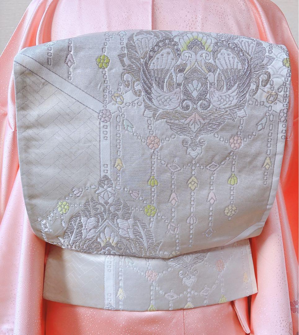 極美品 訪問着 フルセット 裄67 友禅 卒業式 入学式 結婚式 袋帯