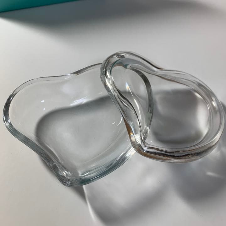 新品未使用】ティファニー ハートボックス ガラス小物入れ - メルカリ