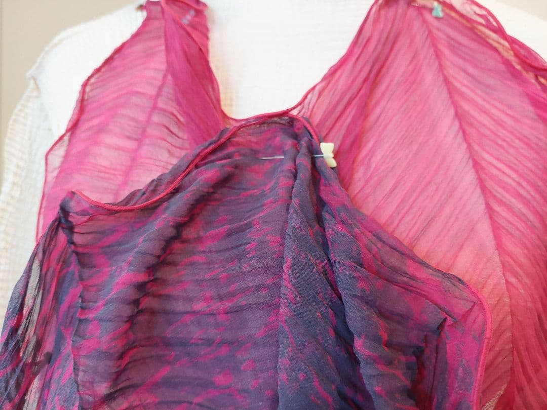 難アリ▪︎イッセイミヤケ▪︎ISSEY MIYAKE FETE▪︎二重布ストール