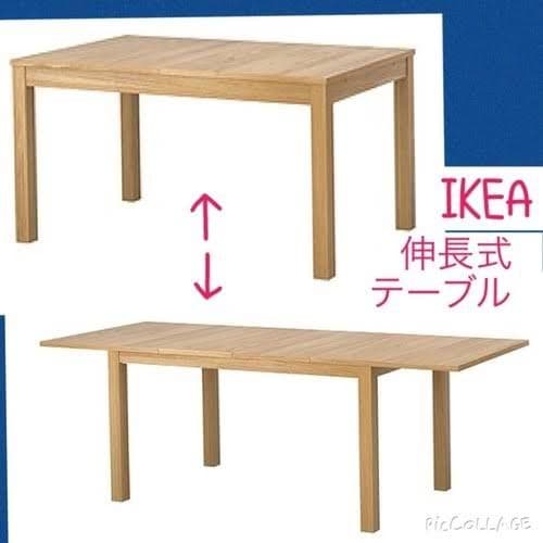 IKEA BJURSTA 伸長式ダイニングテーブル - メルカリ