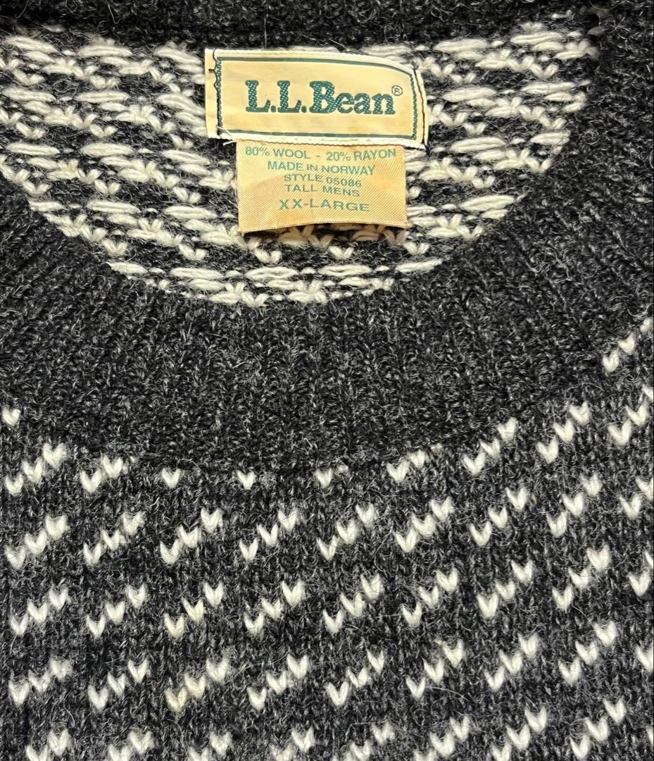 80s 〜L.L.BEAN エルエルビーン バーズアイ レア SIZE XXL