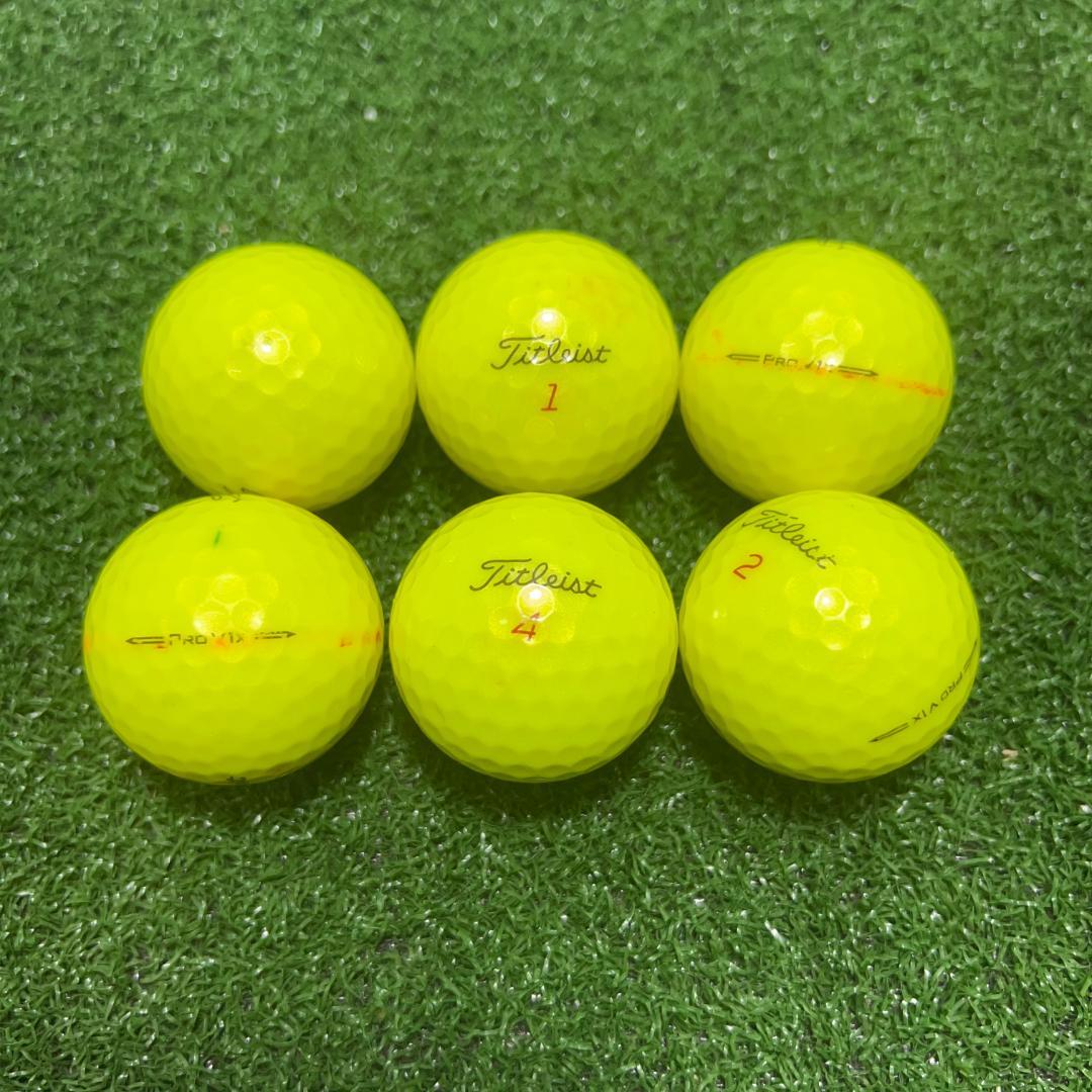A53】 Titleist PROV1X 黄 2023年 ロストボール 24球 - メルカリ