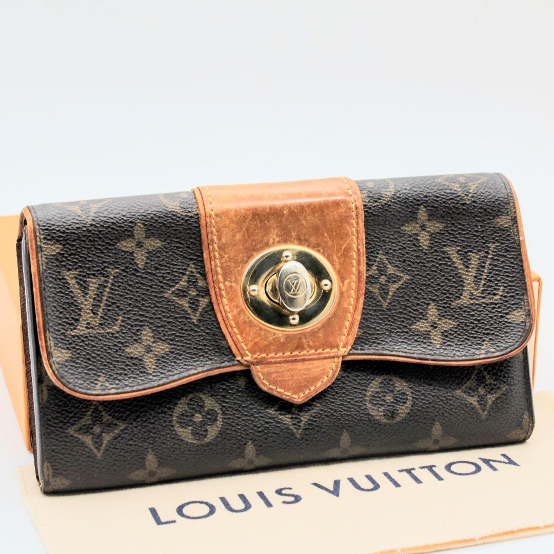 希少品　Louis Vuitton ポルトフォイユ　ボエシ　長財布　ターンロック ルイヴィトン 長財布 ポルトフォイユ ボエシ モノグラム ターンロック