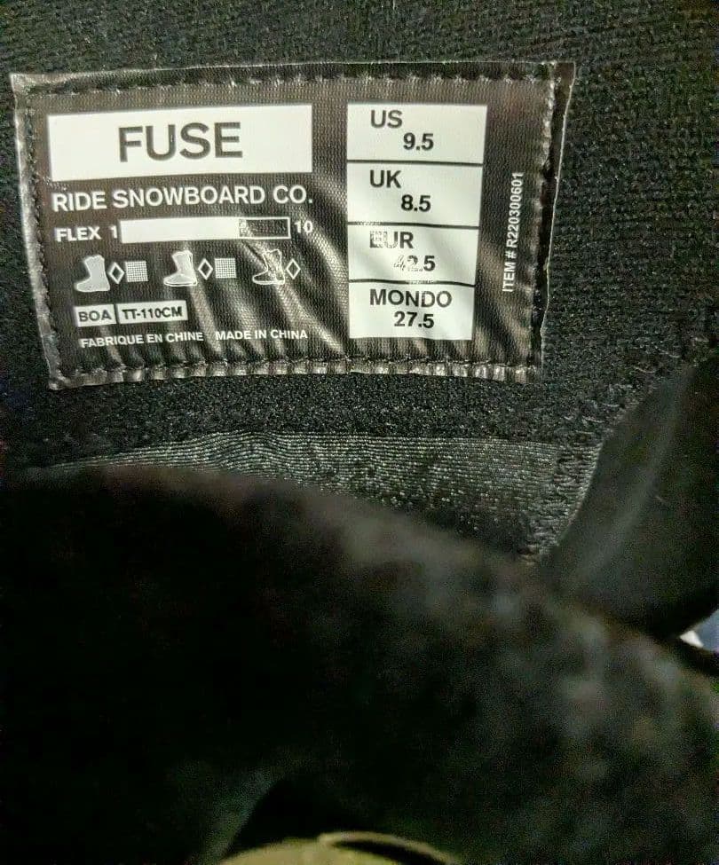 スノーボード RIDE FUSE 27.5cm