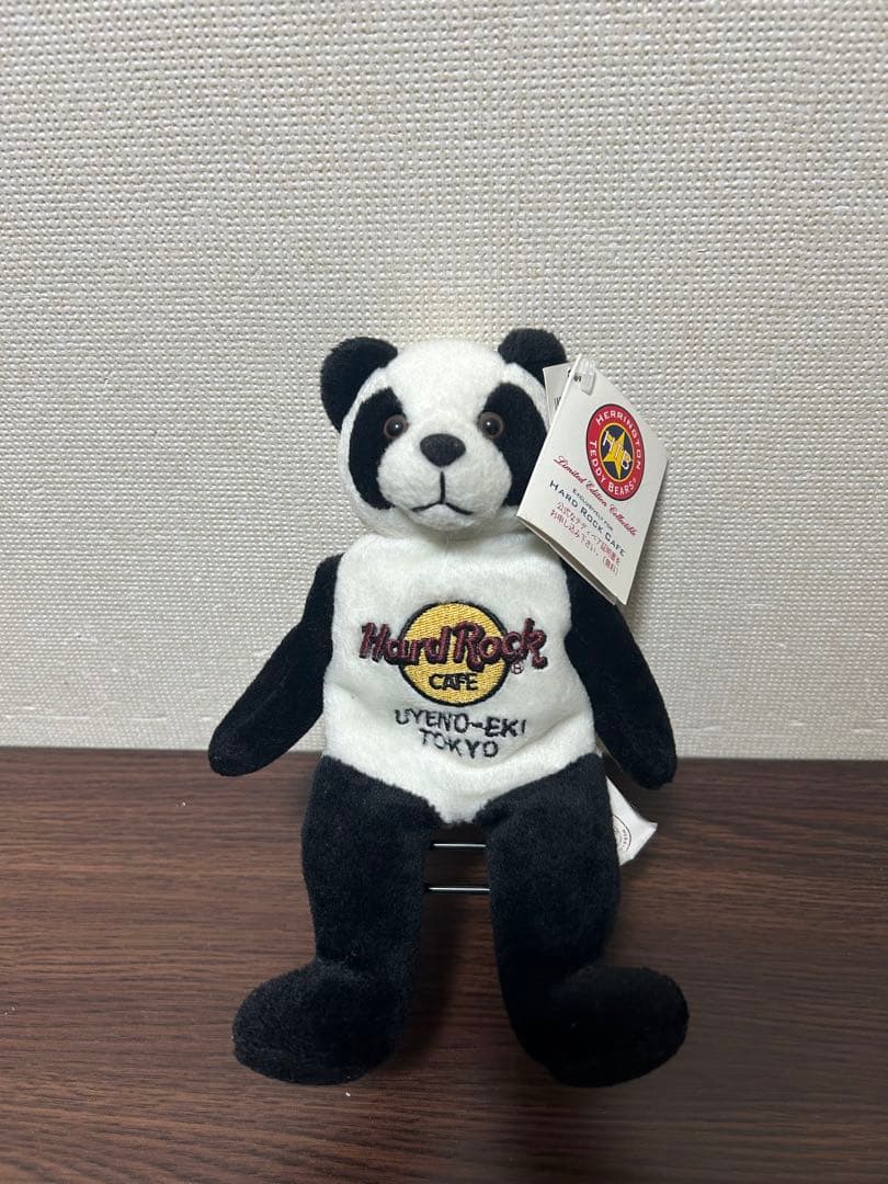ハードロックカフェ 上野 パンダ ぬいぐるみ オープン 2002年 タグ付き