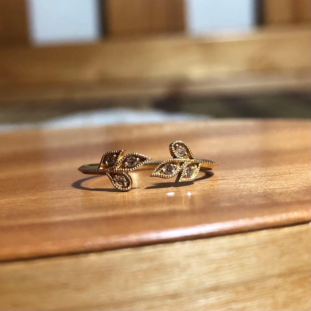 mederujewelryリーフモチーフ リング K18 mederujewelryリーフモチーフ リング K18 mederujewelryリーフモチーフ