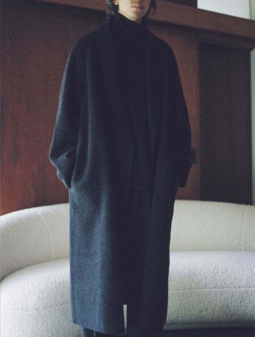 ヴィンテージファッション - 【美品】LIDNM SHAWL COLLAR REVER COAT L