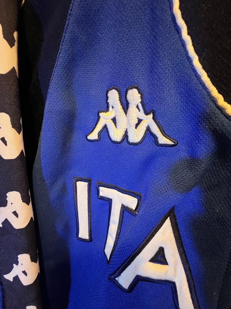 S*U様 ［レア］Kappa イタリア代表 ジャージ 青 ロゴ刺繍入り 2XL