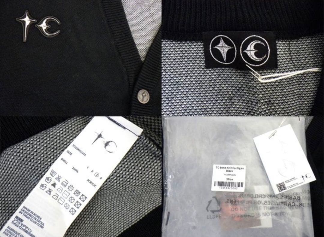 完売品 Thug Club ボーンニットカーディガン 確実正規品 - メルカリ