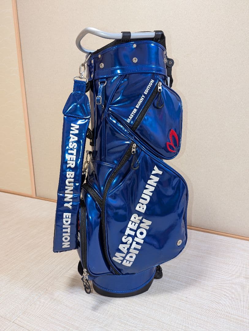 マスターバニーエディション キャディーバッグ エナメル ブルー