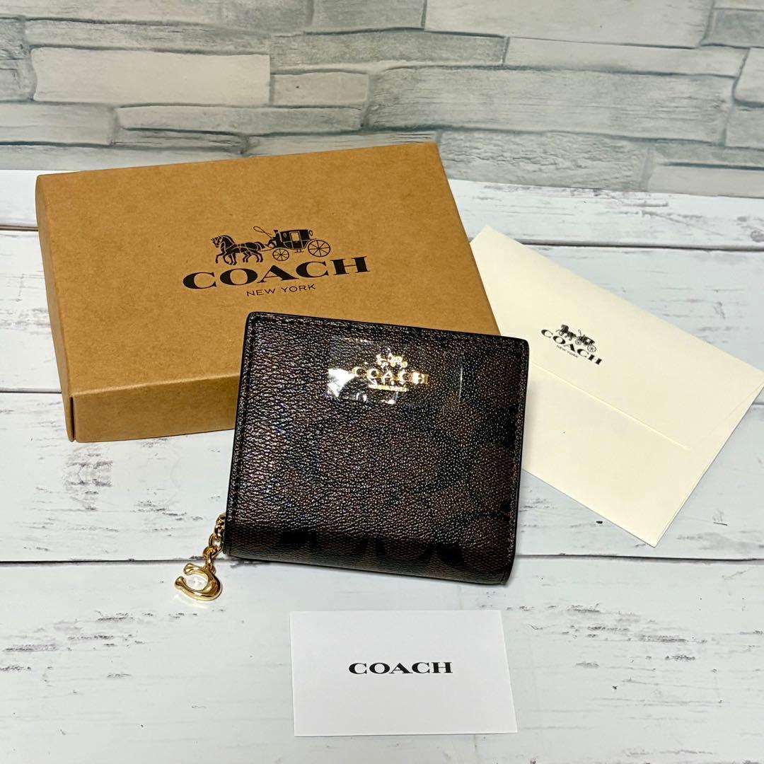 【COACH】二つ折り財布 C3309 シグネチャー レディース コーチ COACH（コーチ） 並行輸入 2つ折り財布 シグネチャー C3309 IMNLJ
