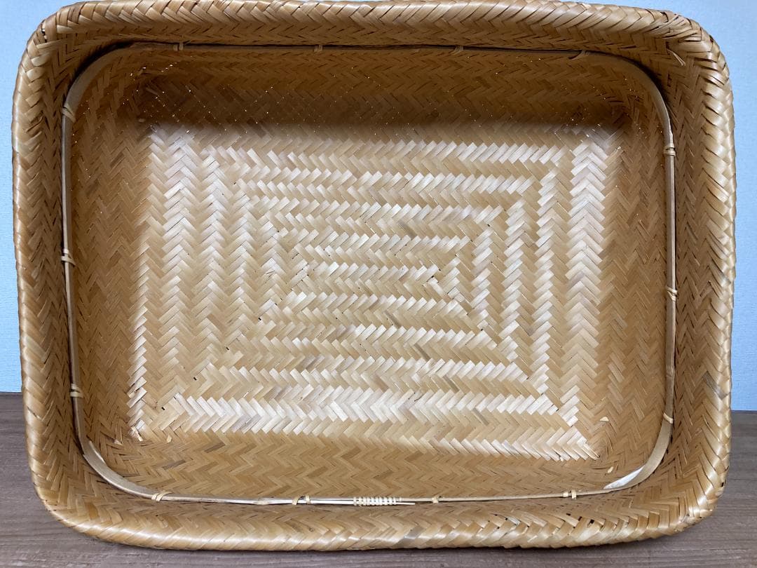 ババグーリ☆竹篭 行李☆大きいサイズ ヨーガンレール アンティーク美品