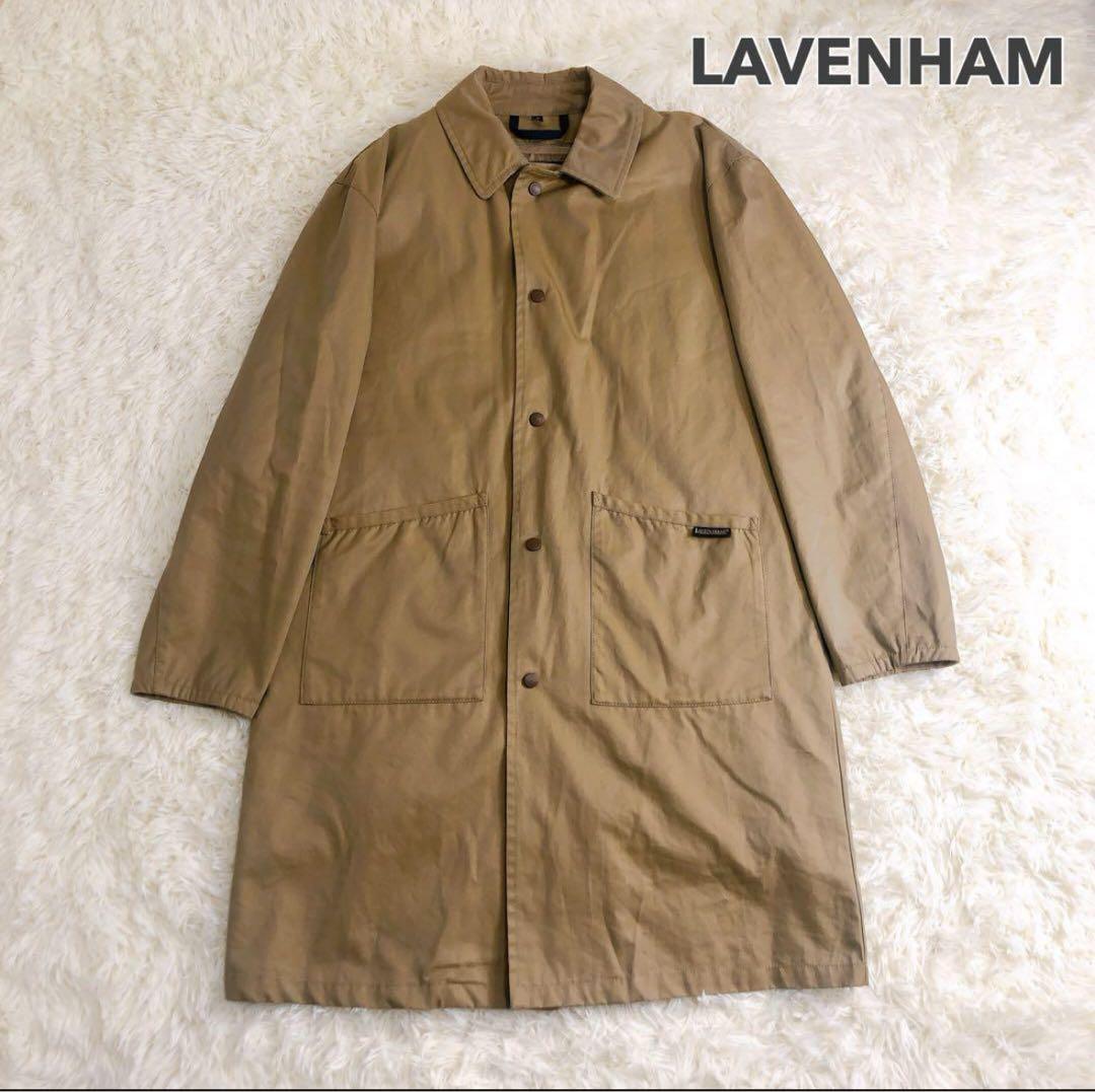 LAVENHAM ステンカラーコート 玉虫カラー 英国製 ラベンハムの3シーズン着用できるステンカラーコートが、BRITISH MADE