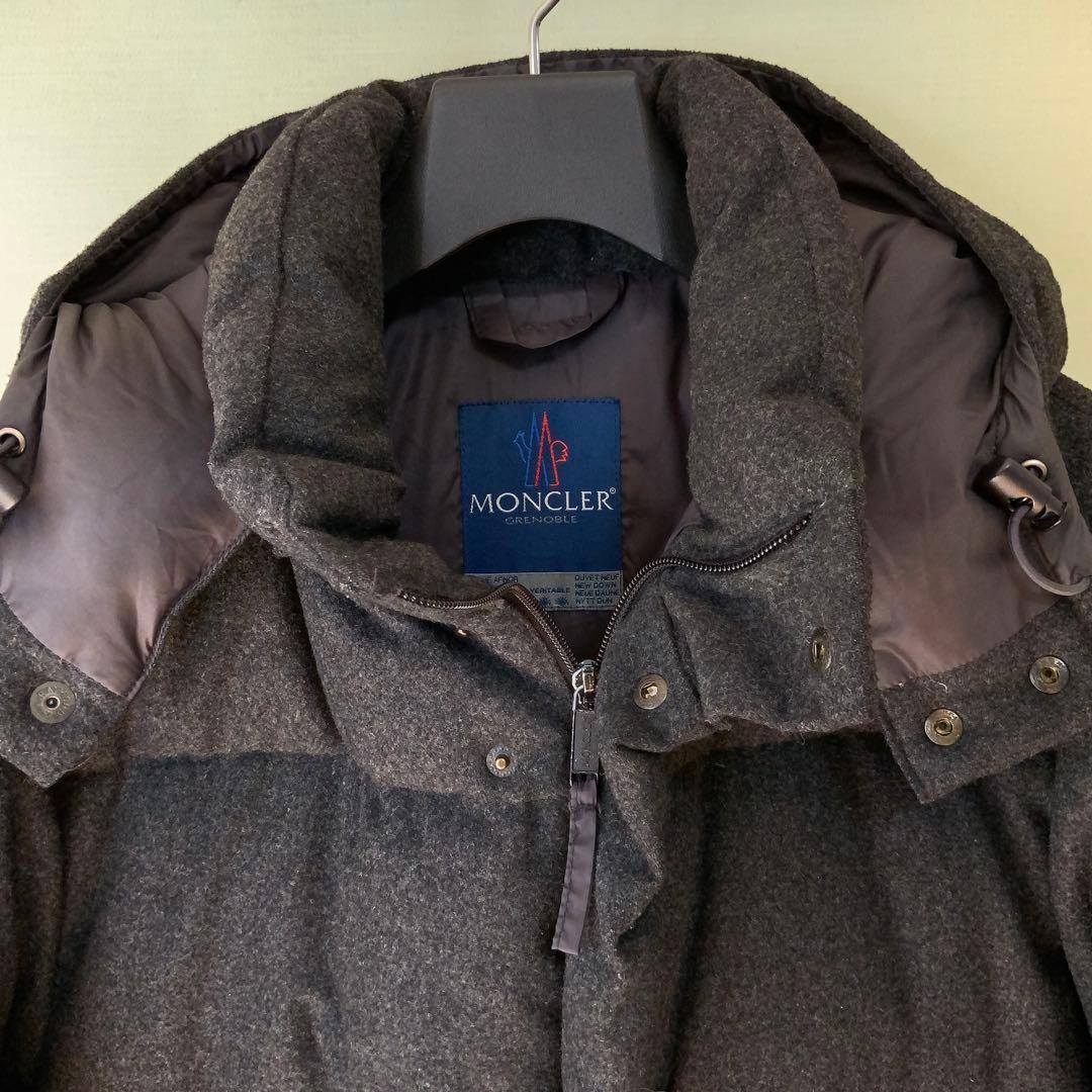 MONCLERモンクレールPARISパリス ウール 3 チャコール青タグ - メルカリ