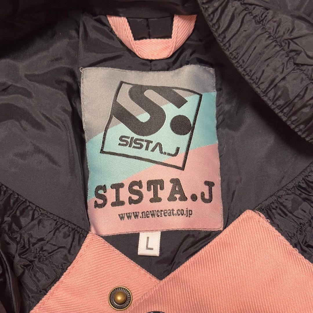 美品《シスタジェイ》SISTA.J スノーボードウェア上下セットLサイズピンク