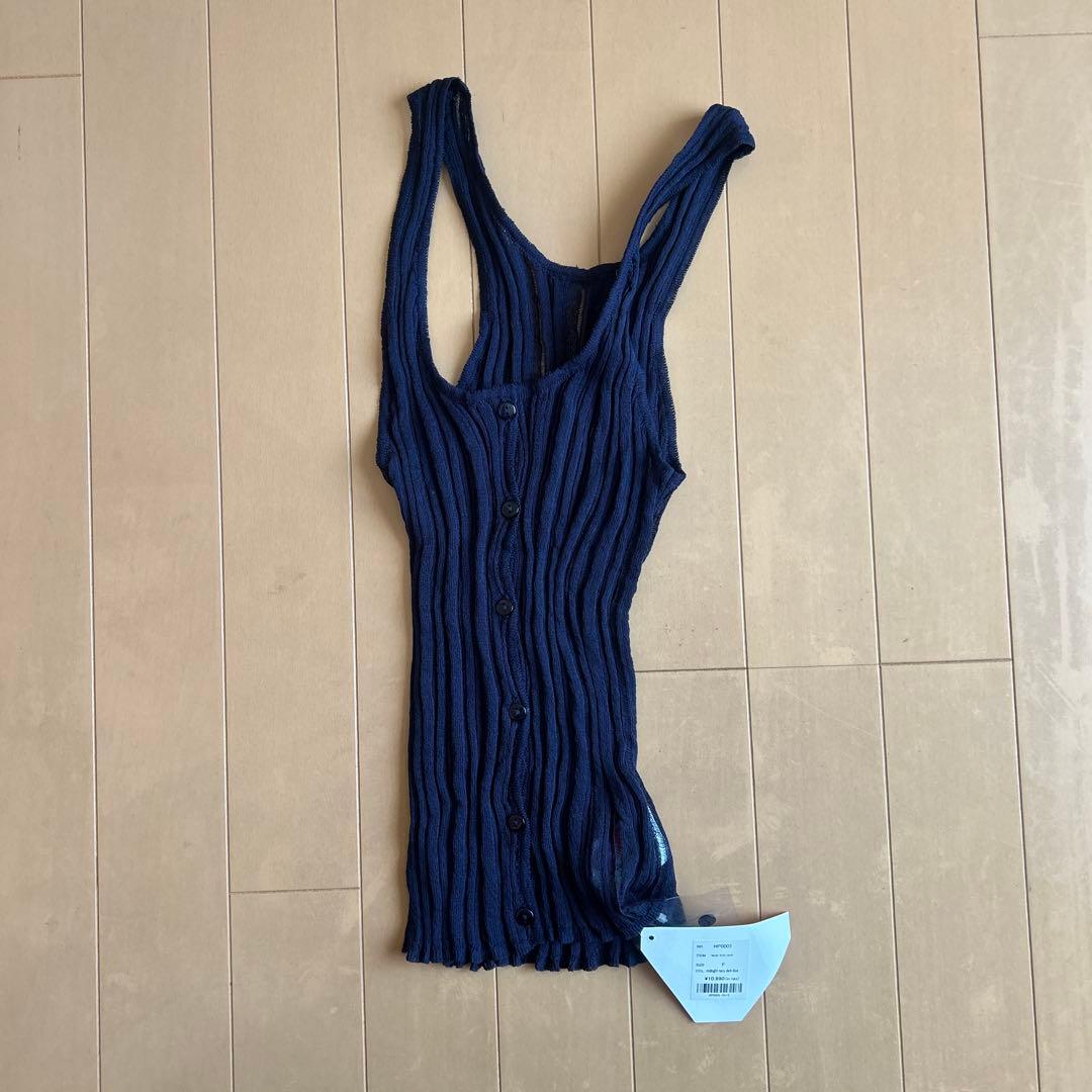 HEAP underwear layer knit tank ネイビー - メルカリ