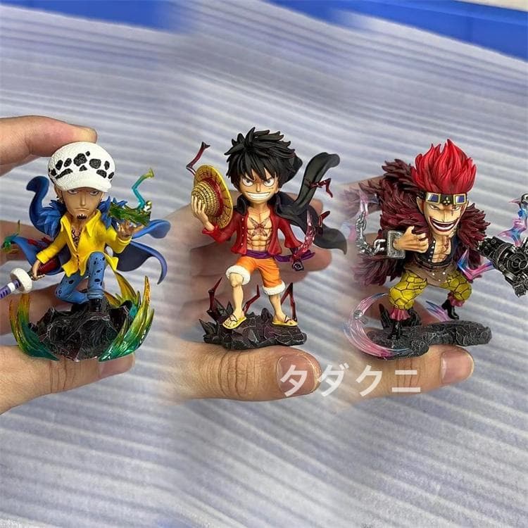 ワンピース 3船長 ルフィ キッド ロー フィギュア ガレージキット