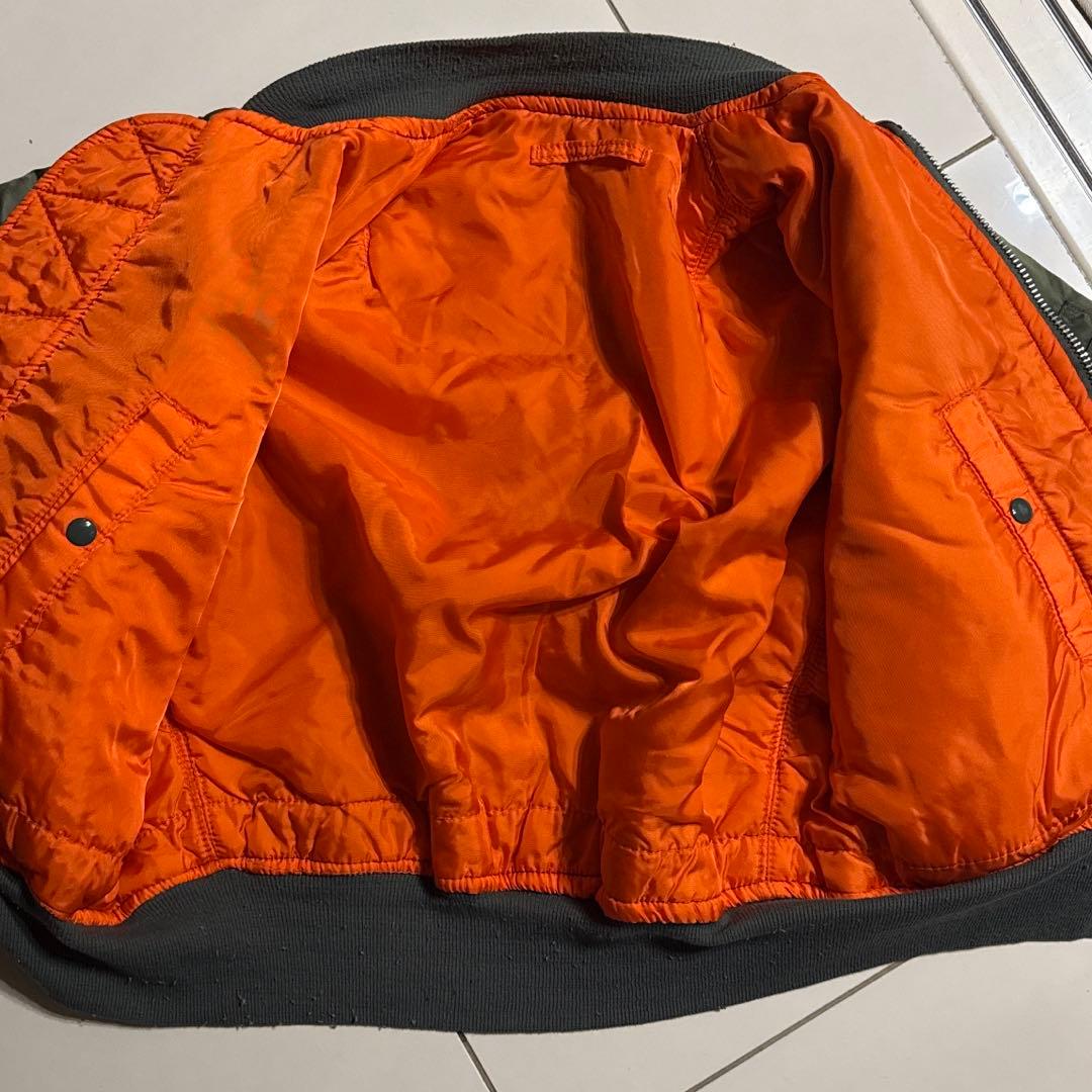 80's ALPHA INDUSTRIES MA-1 旧タグ IDEALジッパー