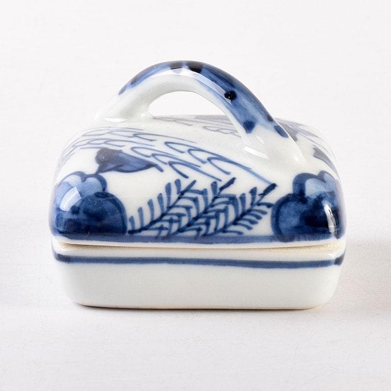 茶道具 京焼 御室窯造 染付 隅田川 香合 共箱 V 7962 - メルカリ