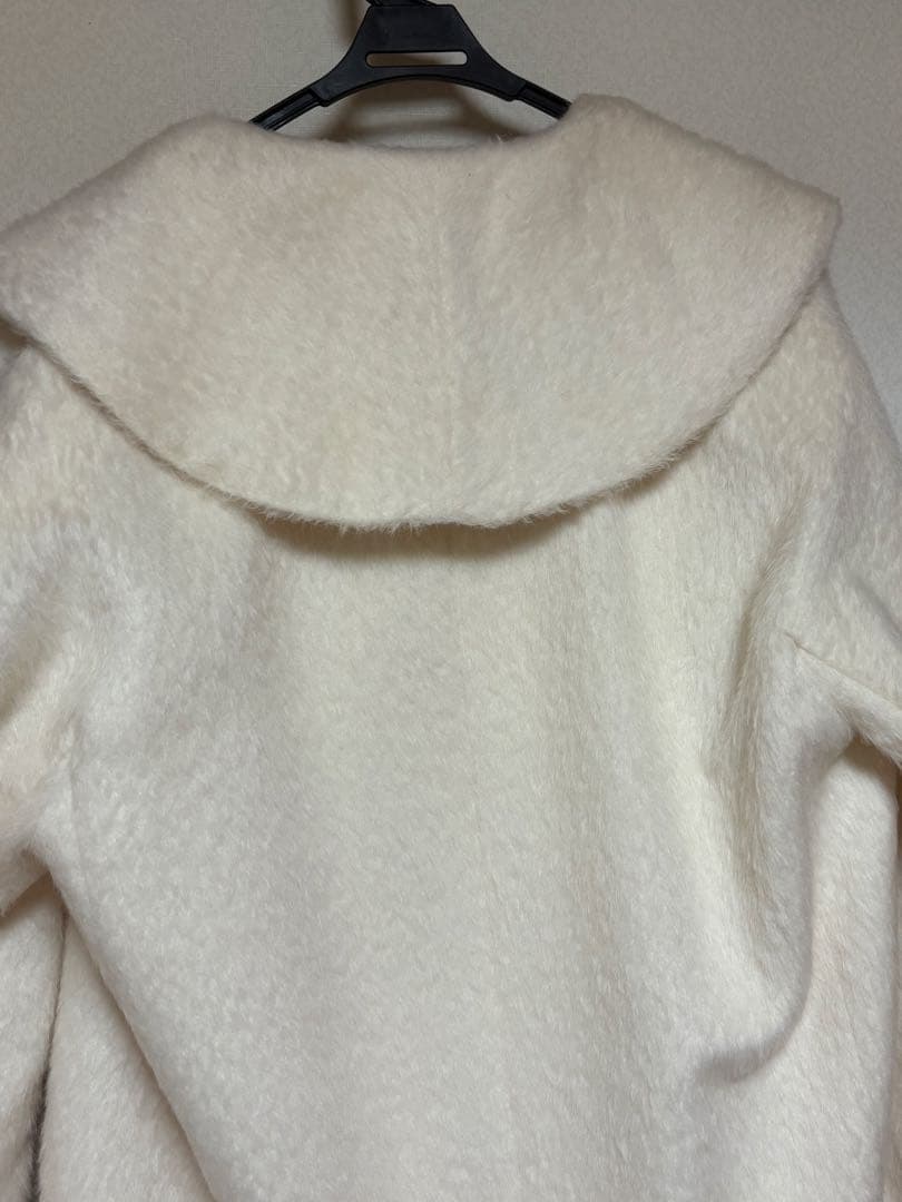 anuans アルパカウールショールカラーコート - メルカリ