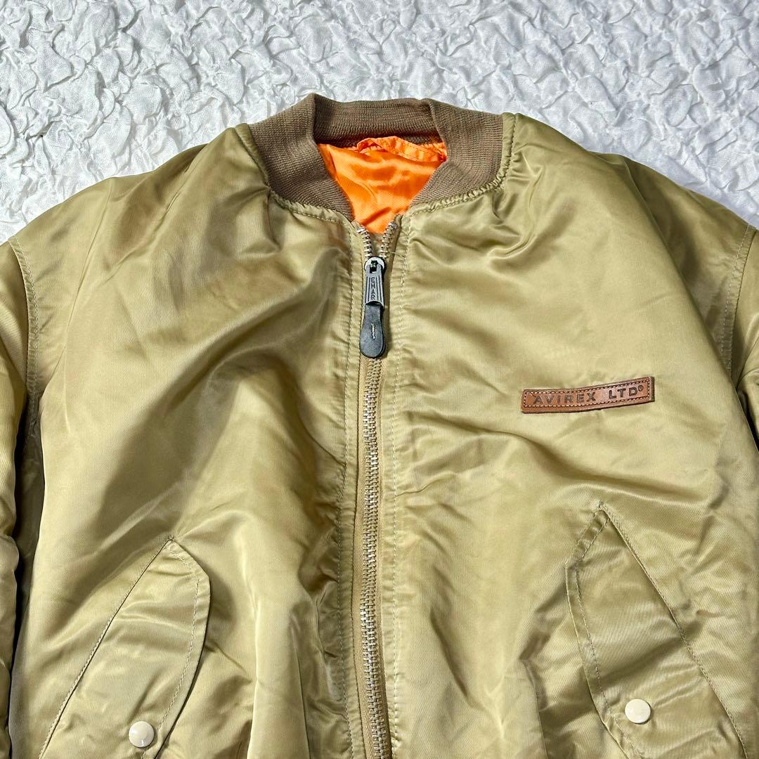 USA製 革胸タグ】90S アヴィレックス MA-1 フライトジャケット XL