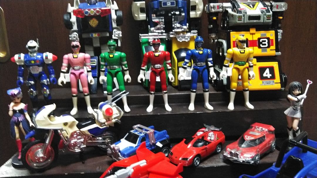 バンダイ☆激走戦隊カーレンジャー☆プラデラ☆DX戦う交通安全セット