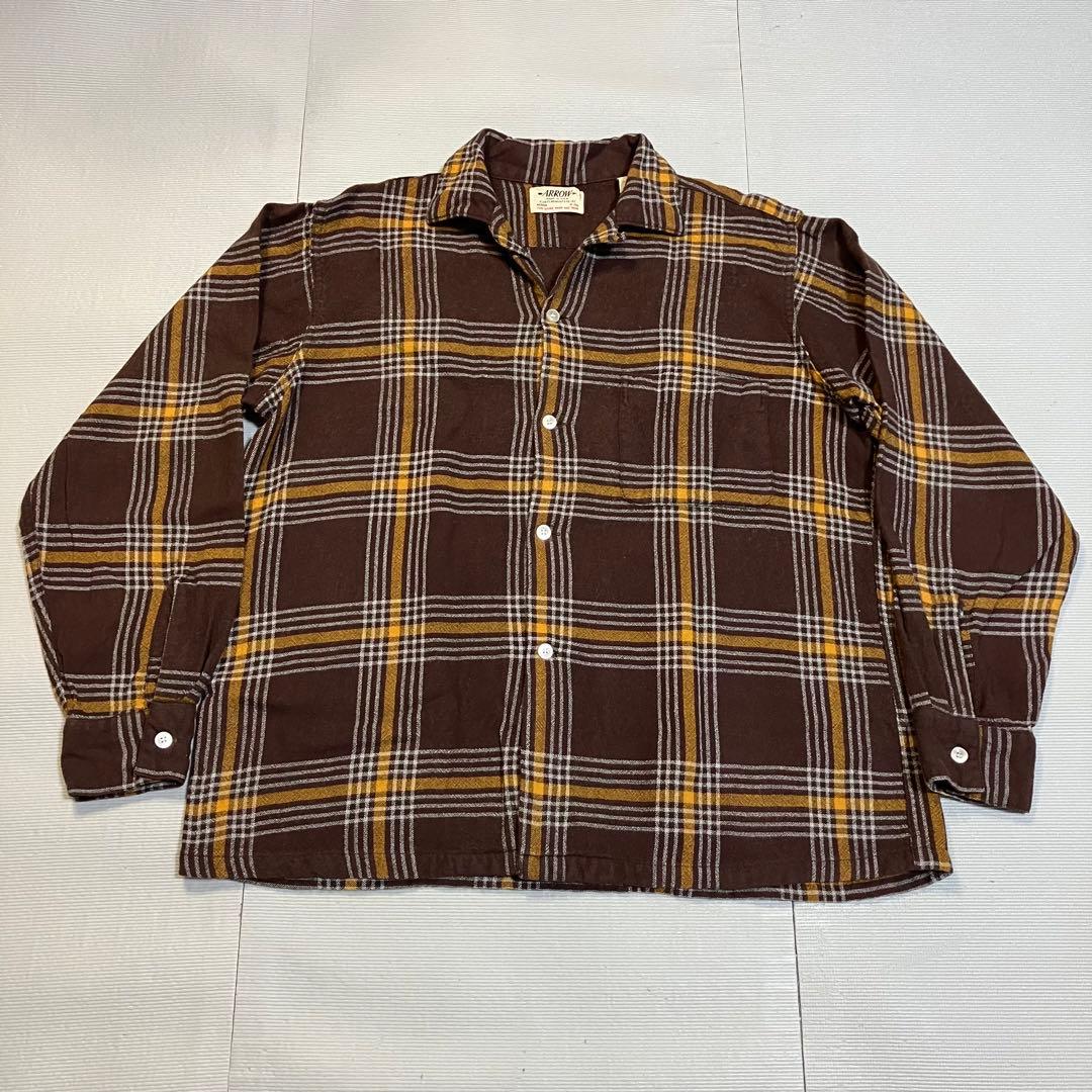 ARROW USA製 TIME-SAVERタグ 50s 60s 開襟シャツ M - メルカリ