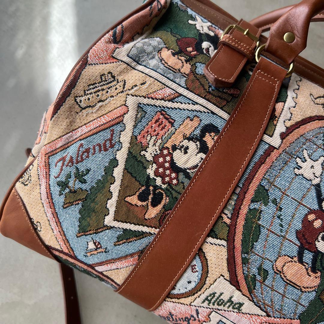 Disney VINTAGE】ディズニー ボストンバッグ 旅行カバン ミッキー